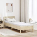 vidaXL Στρώμα με Στρώση Καρύδας Λευκό 200 x 80 εκατοστά PU Αφρός