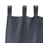 vidaXL Κουρτίνες με κουρτίνες 2 pcs Ανθρακί 225x140εκ. Πολυεστέρας