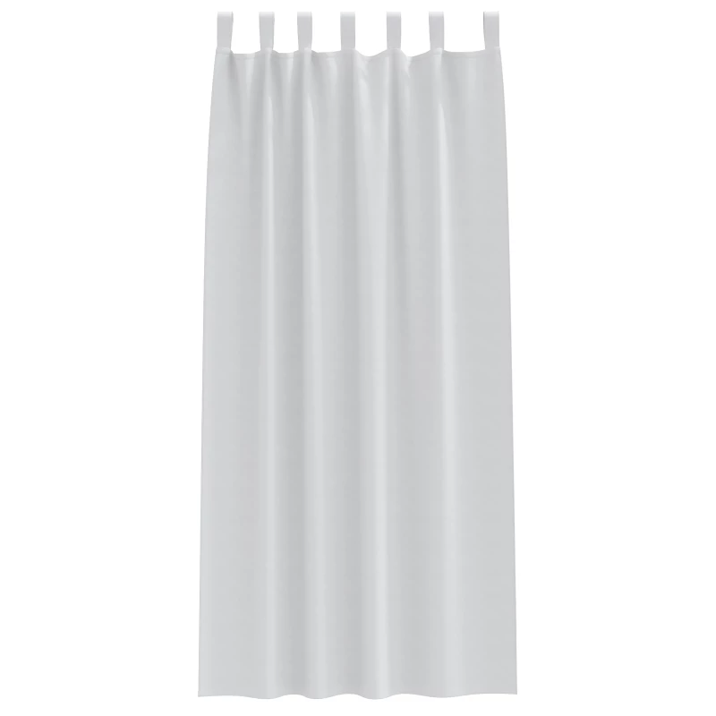 vidaXL Κουρτίνες 2 pcs Ανοιχτό Γκρι 225x140εκ. Πολυεστέρας