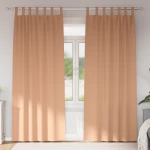 vidaXL Κουρτίνες 2 pcs Ανοιχτό καφέ 225x140εκ. Πολυεστέρας