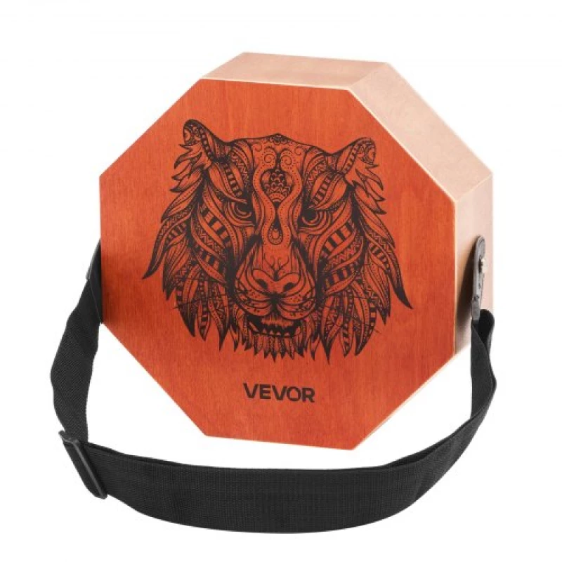 VEVOR Unique Cajon Box Drum Birch Wood Percussion Instrument with Guitar Strings