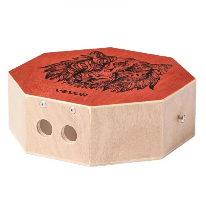VEVOR Unique Cajon Box Drum Birch Wood Percussion Instrument with Guitar Strings