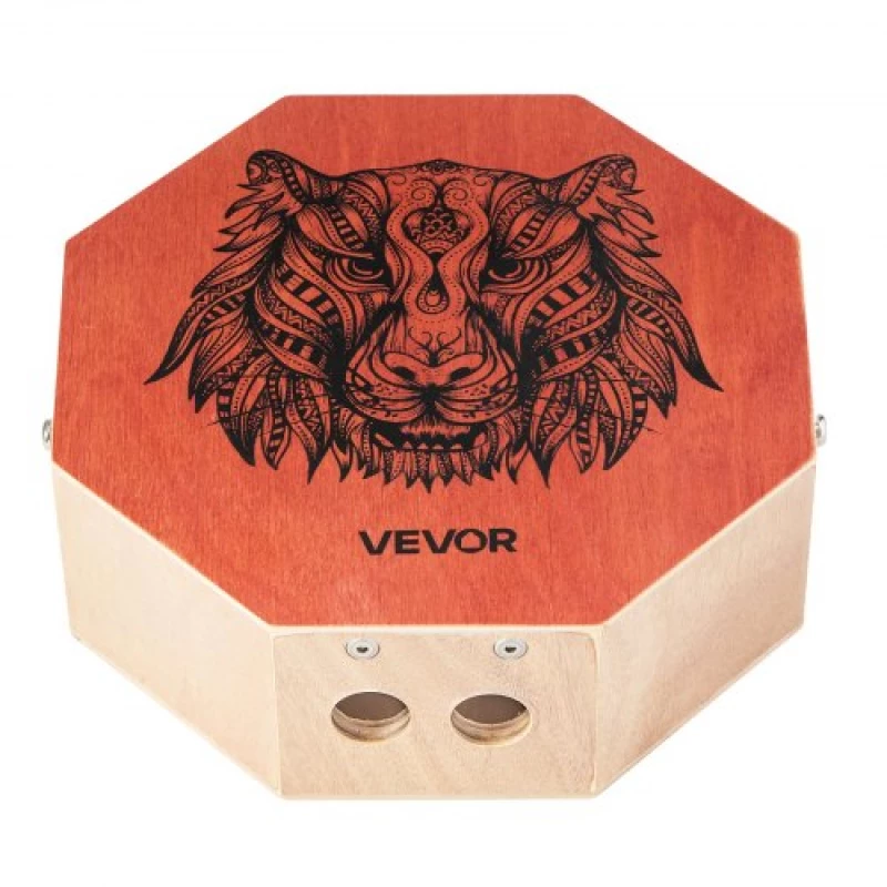 VEVOR Unique Cajon Box Drum Birch Wood Percussion Instrument with Guitar Strings