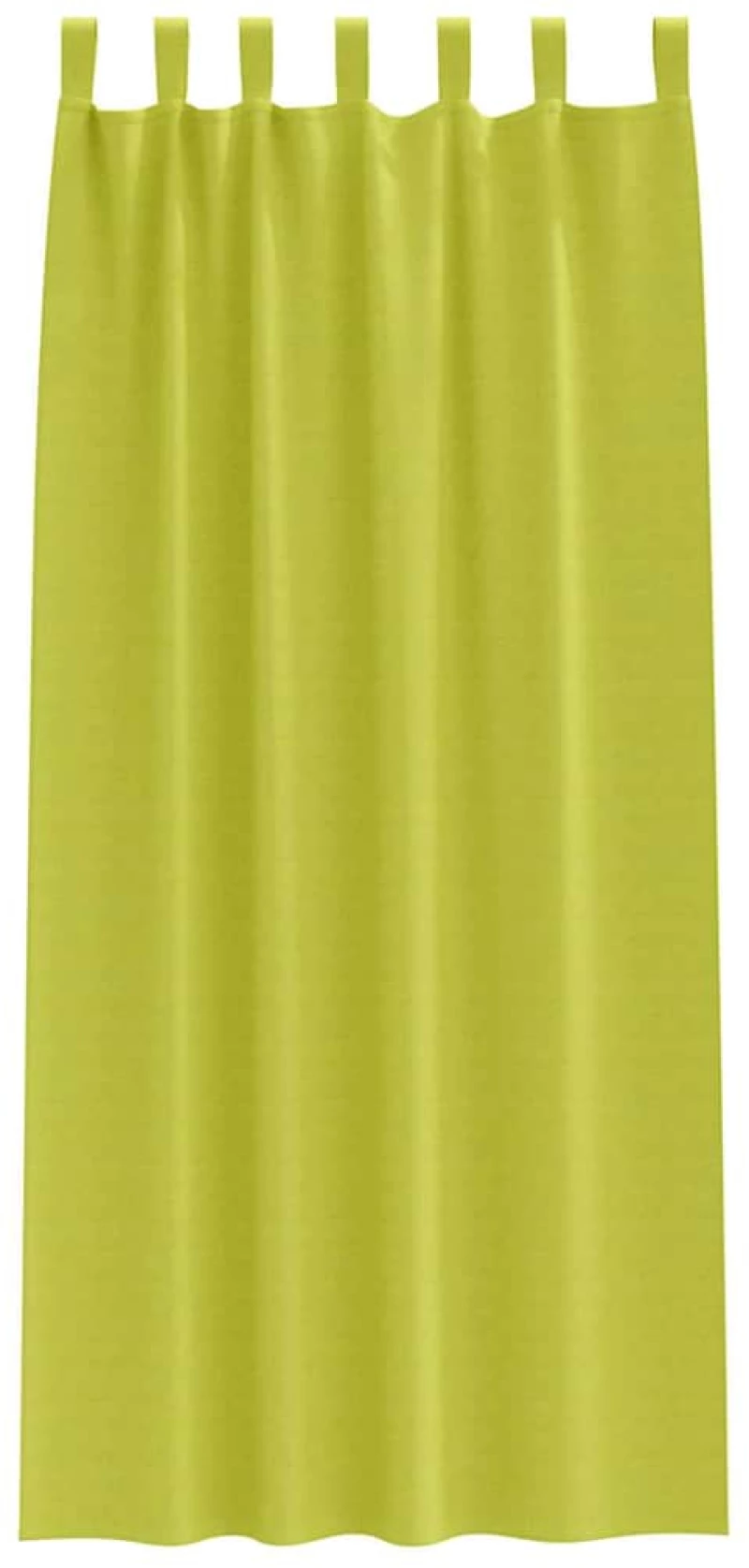 vidaXL Κουρτίνες με κουρτίνες 2 pcs Λαχανί 245x140εκ. Πολυεστέρας