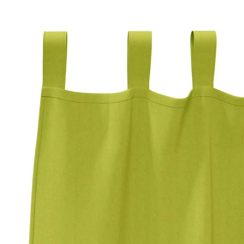 vidaXL Κουρτίνες με κουρτίνες 2 pcs Λαχανί 245x140εκ. Πολυεστέρας