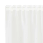 vidaXL Κουρτίνες με κουρτίνες Λευκό 500x100cm Πολυεστέρας