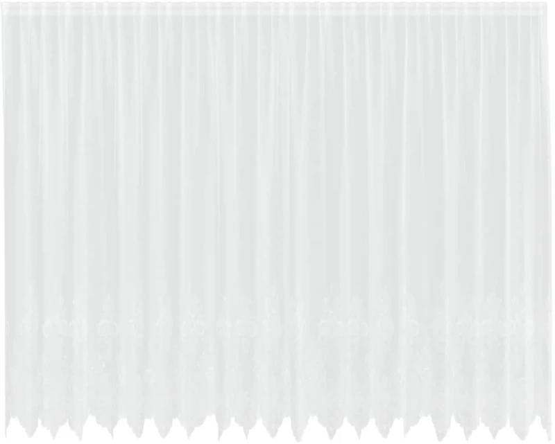 vidaXL Κουρτίνες με κουρτίνες Λευκό 500 x 200 cm Πολυεστέρας