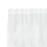 vidaXL Κουρτίνες με κουρτίνες Λευκό 750 x 220 εκ. Πολυεστέρας