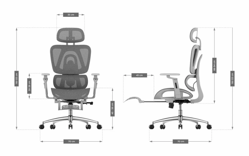 Καρέκλα Γραφείου Mark Adler MA-EXPERT 7.9 GREY Γκρι