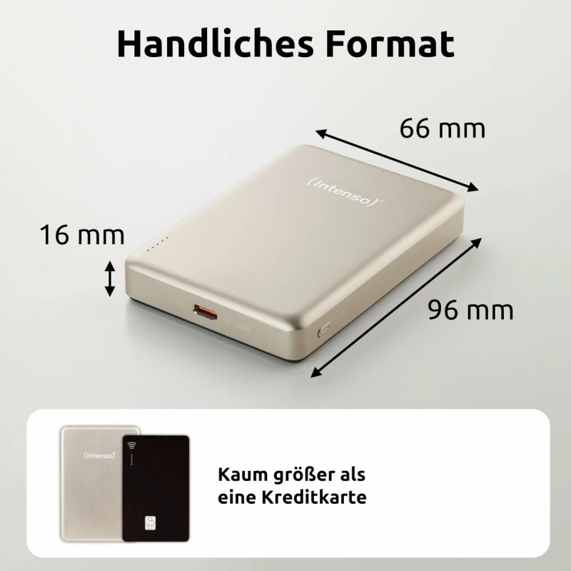Powerbank INTENSO MW10000 MagSafe 10000 mAh Σαμπάνια