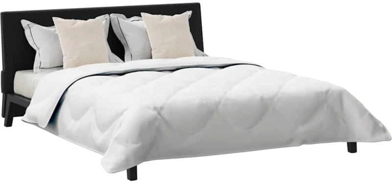 vidaXL Παπλωμα με Μαξιλάρια Argyle 3 pcs Λευκό 260 x 220 εκ. Μικροΐνες