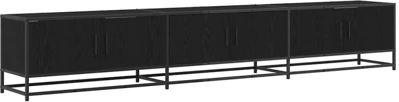 vidaXL Ντουλάπι TV Μαύρη δρυς 240 x 35 x 41 εκ Επεξεργασμένο ξύλο