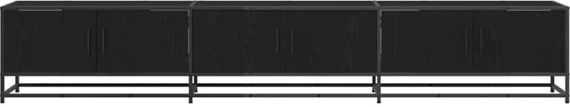 vidaXL Ντουλάπι TV Μαύρη δρυς 240 x 35 x 41 εκ Επεξεργασμένο ξύλο