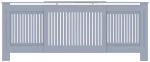 vidaXL Κάλυμμα καλοριφέρ 2 pcs Γκρι 112x19x81.5cm Συνθετικόξύλο