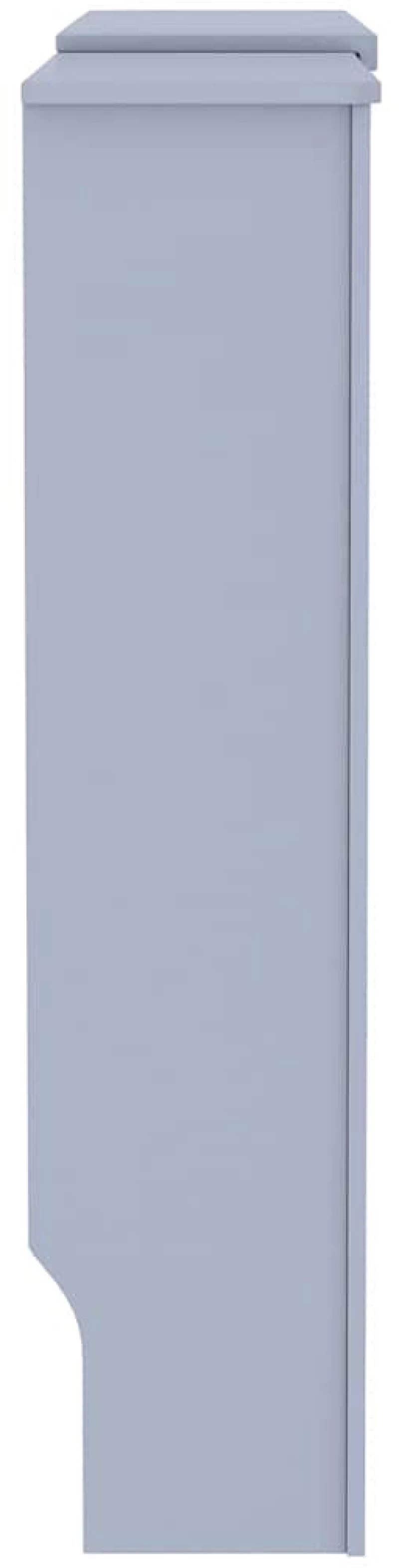 vidaXL Κάλυμμα καλοριφέρ 2 pcs Γκρι 112x19x81.5cm Συνθετικόξύλο