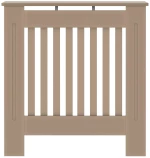 vidaXL Κάλυμμα καλοριφέρ 2 pcs Καφέ 112x19x81.5cm Συνθετικόξύλο