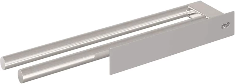 vidaXL Ράφι Πετσέτας Ασημί 40 x 9 x 4 εκ Ανοξείδωτο ατσάλι