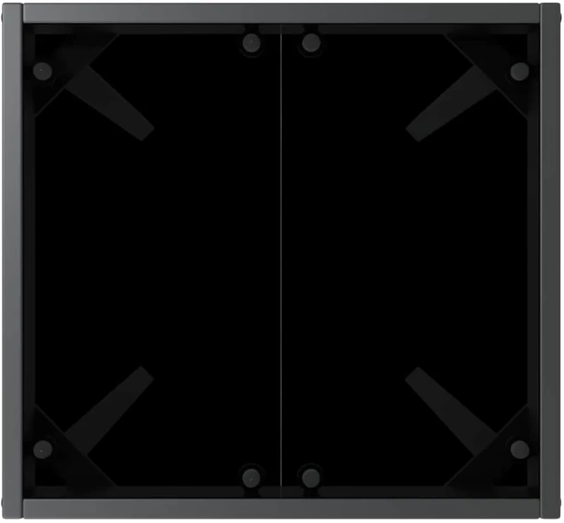 vidaXL Ξαπλώστρα με Τραπέζι 2 pcs Καφέ, μαύρο 40 x 40 x 40.5 εκ