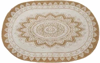 vidaXL Χαλί Καφέ 100 x 152 εκ. Γιούτα