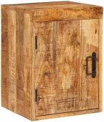 vidaXL Κομοδίνο Καφέ 35 x 33 x 48 εκ Στερεό ξύλο μάνγκο