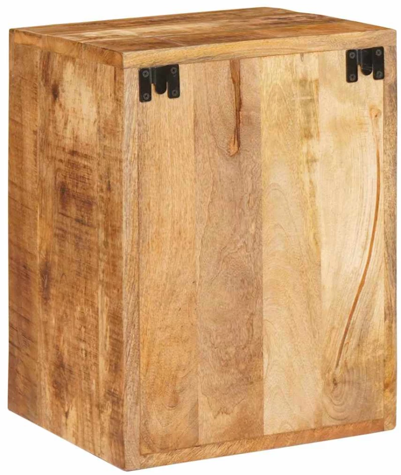 vidaXL Κομοδίνο Καφέ 35 x 33 x 48 εκ Στερεό ξύλο μάνγκο