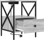 vidaXL Κομοδίνο Γκρι sonoma 41.5 x 40.5 x 55 εκ. Επεξεργασμένο ξύλο