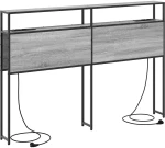 vidaXL Κεφαλάρι Αποθήκης με ράφι Γκρι sonoma 150 cm Επεξεργασμένο ξύλο