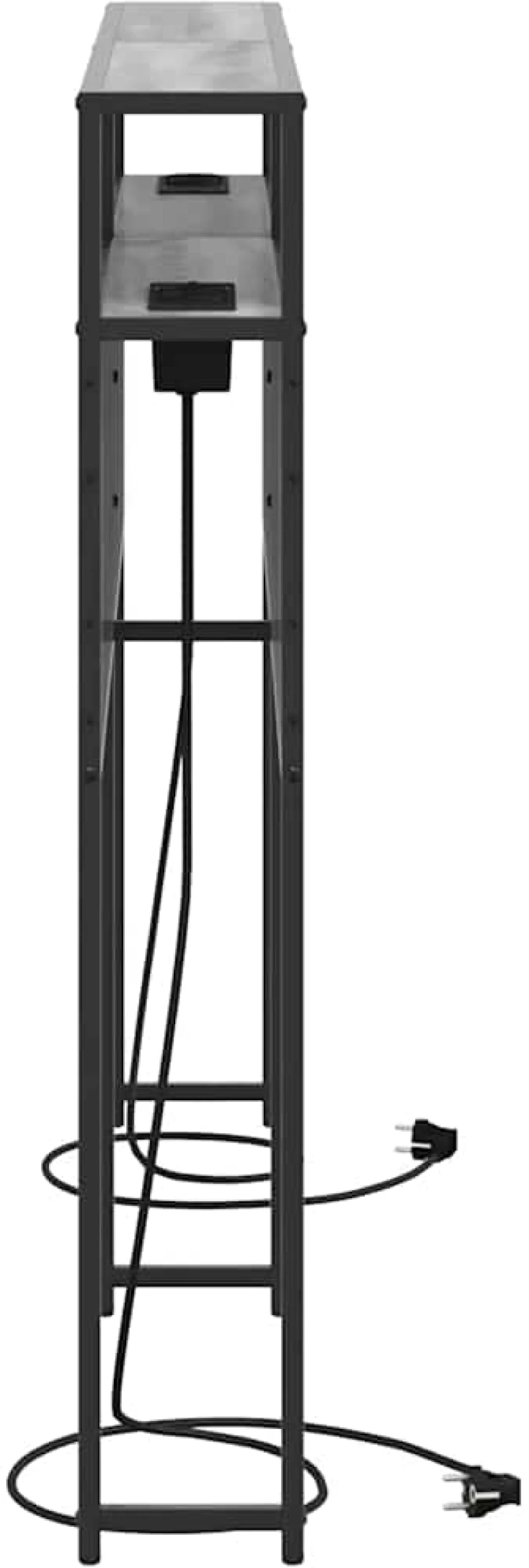 vidaXL Κεφαλάρι Αποθήκης με ράφι Γκρι sonoma 150 cm Επεξεργασμένο ξύλο