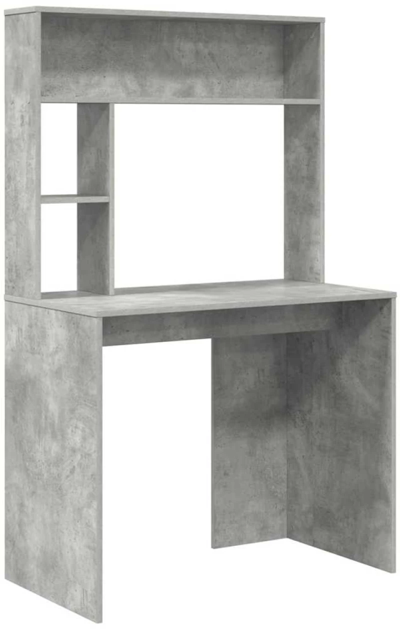 vidaXL Γραφείο Γκρι σκυροδέματος 91 x 50 x 149 εκ Επεξεργασμένο ξύλο