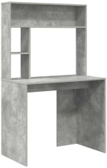 vidaXL Γραφείο Γκρι σκυροδέματος 91 x 50 x 149 εκ Επεξεργασμένο ξύλο