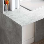 vidaXL Γραφείο Γκρι σκυροδέματος 91 x 50 x 149 εκ Επεξεργασμένο ξύλο