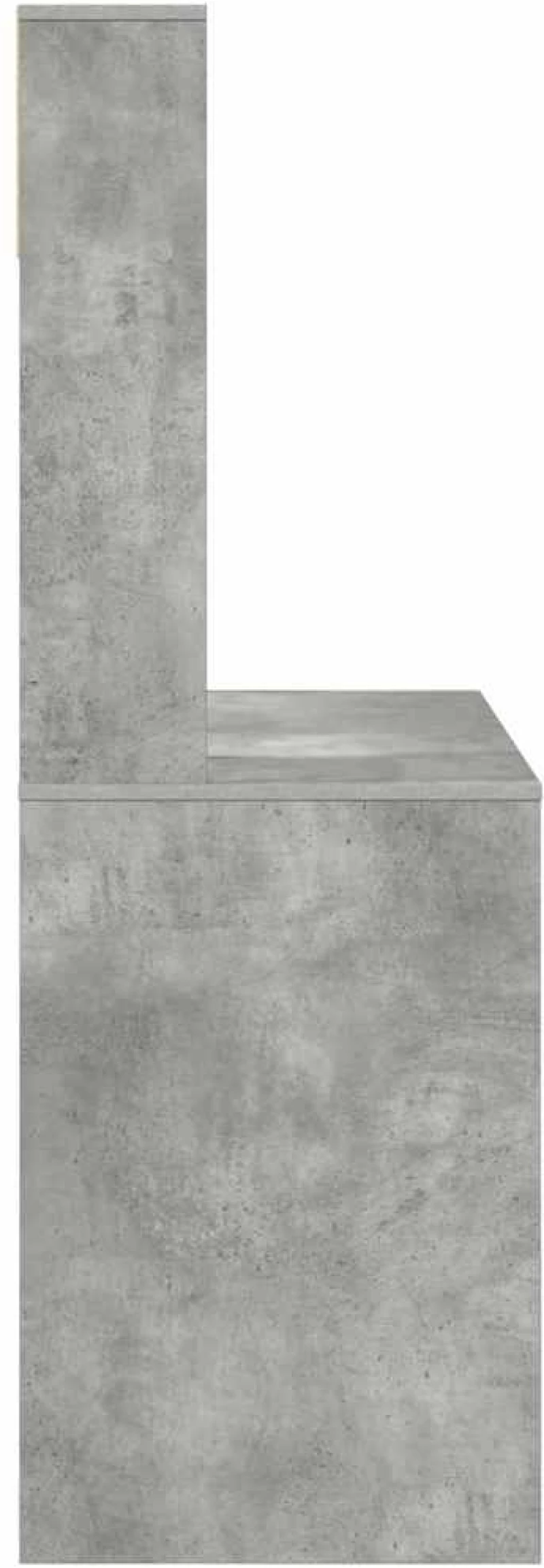vidaXL Γραφείο Γκρι σκυροδέματος 91 x 50 x 149 εκ Επεξεργασμένο ξύλο