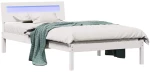 vidaXL Σκελετός Κρεβατιού Λευκό 80 x 200 cm Μασίφ ξύλο πεύκου