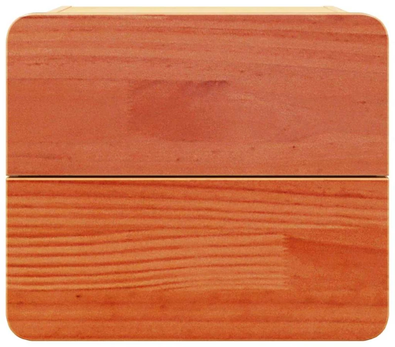 vidaXL Κομοδίνο 2 pcs Καφέ 39 x 34 x 33 εκ. Μασίφ ξύλο πεύκου