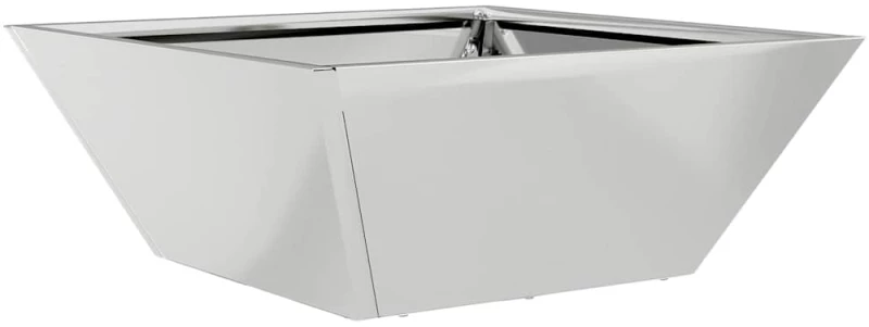 vidaXL Γλάστρα Κήπου 5 pcs Ασημί 40 x 40 x 15 cm Γαλβανισμένος χάλυβας