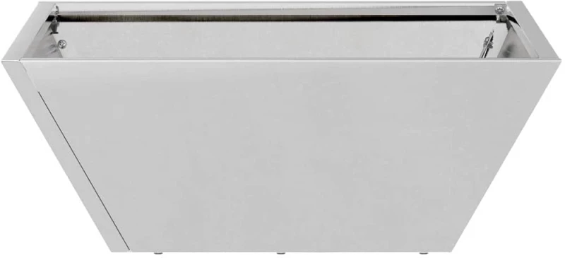 vidaXL Γλάστρα Κήπου 5 pcs Ασημί 40 x 40 x 15 cm Γαλβανισμένος χάλυβας