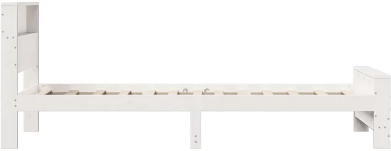 vidaXL Σκελετός Κρεβατιού Λευκό 100 x 200 cm Μασίφ ξύλο πεύκου