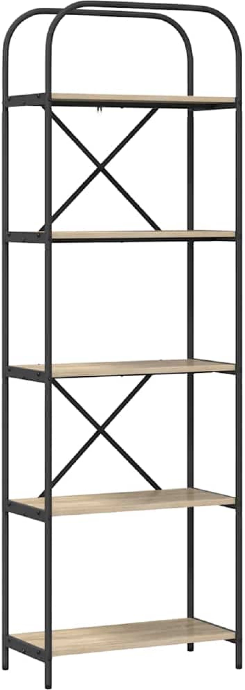 vidaXL Ράφι Βιβλίων Sonoma Δρυς 60 x 30 x 183 εκ Επεξεργασμένο ξύλο