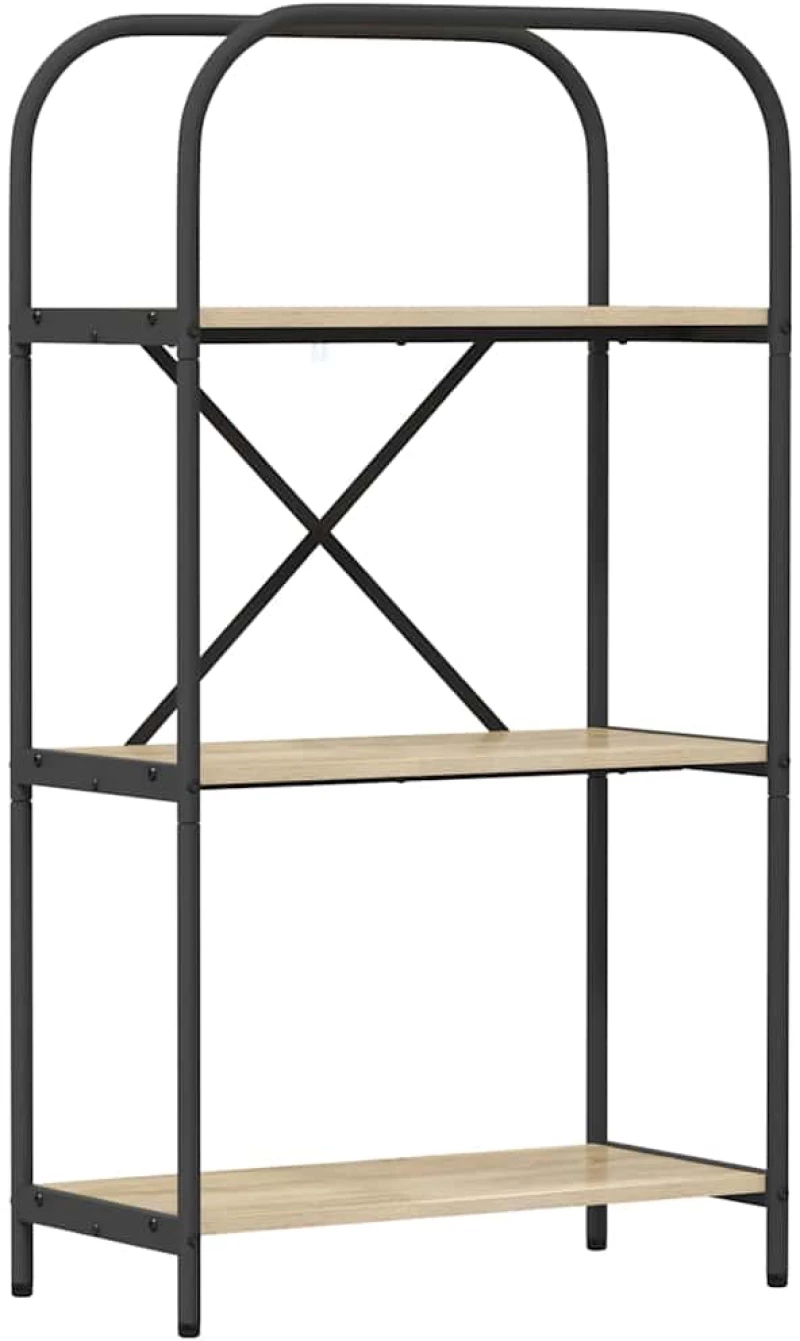 vidaXL Ράφι Βιβλίων Sonoma Δρυς 60 x 30 x 109 εκ Επεξεργασμένο ξύλο