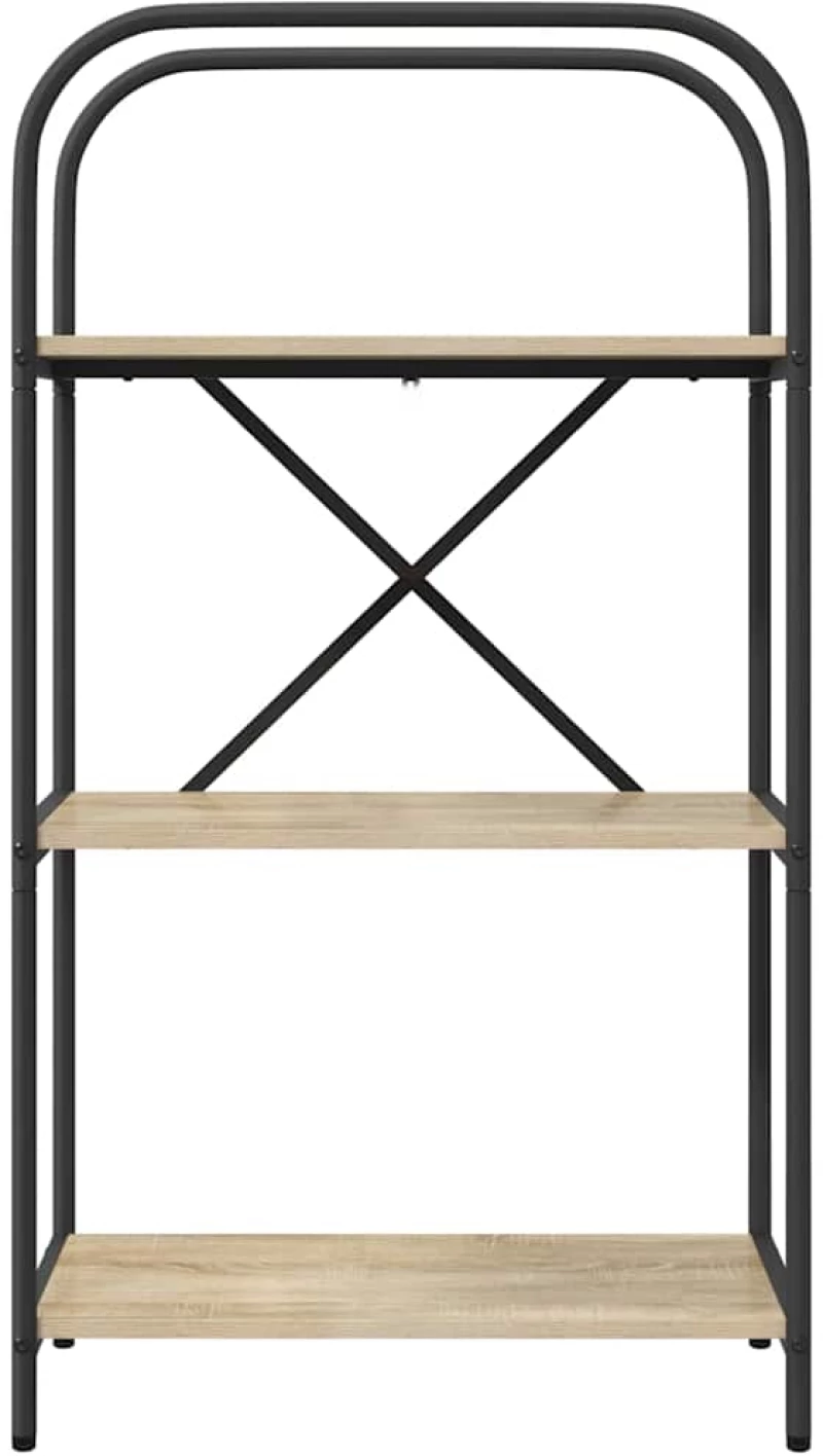 vidaXL Ράφι Βιβλίων Sonoma Δρυς 60 x 30 x 109 εκ Επεξεργασμένο ξύλο
