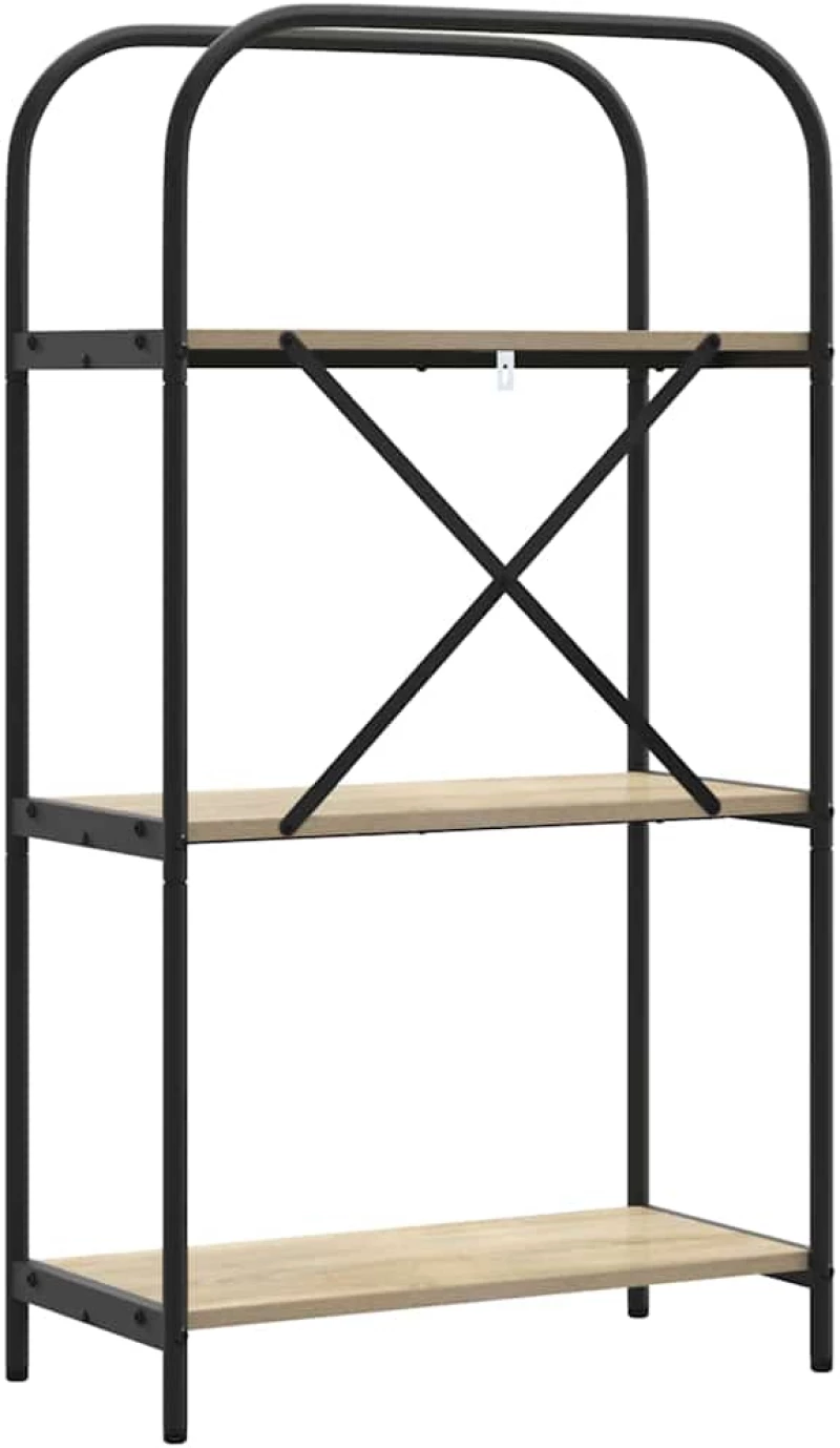 vidaXL Ράφι Βιβλίων Sonoma Δρυς 60 x 30 x 109 εκ Επεξεργασμένο ξύλο