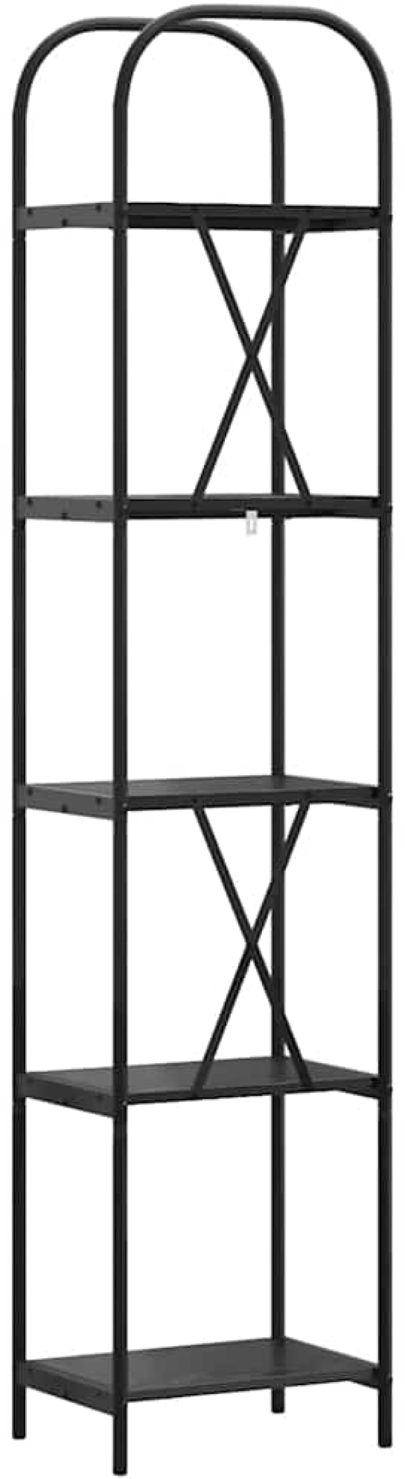 vidaXL Ράφι Βιβλίων Μαύρη δρυς 40 x 30 x 183 εκ Επεξεργασμένο ξύλο