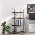 vidaXL Ράφι Βιβλίων Μαύρη δρυς 60 x 30 x 146 εκ Επεξεργασμένο ξύλο