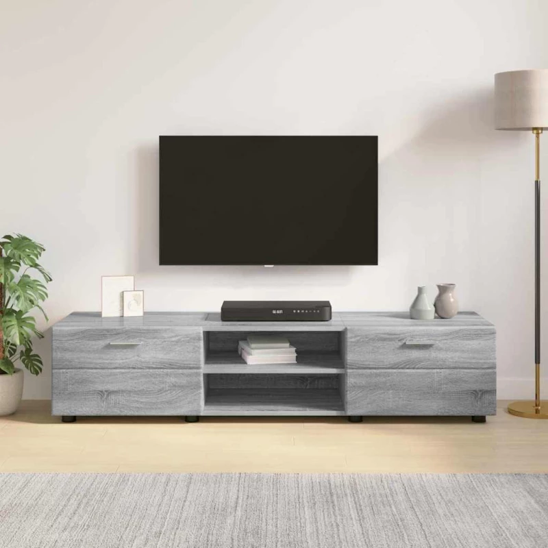 vidaXL Ντουλάπι TV Γκρι sonoma 150 x 39 x 30 εκ Επεξεργασμένο ξύλο