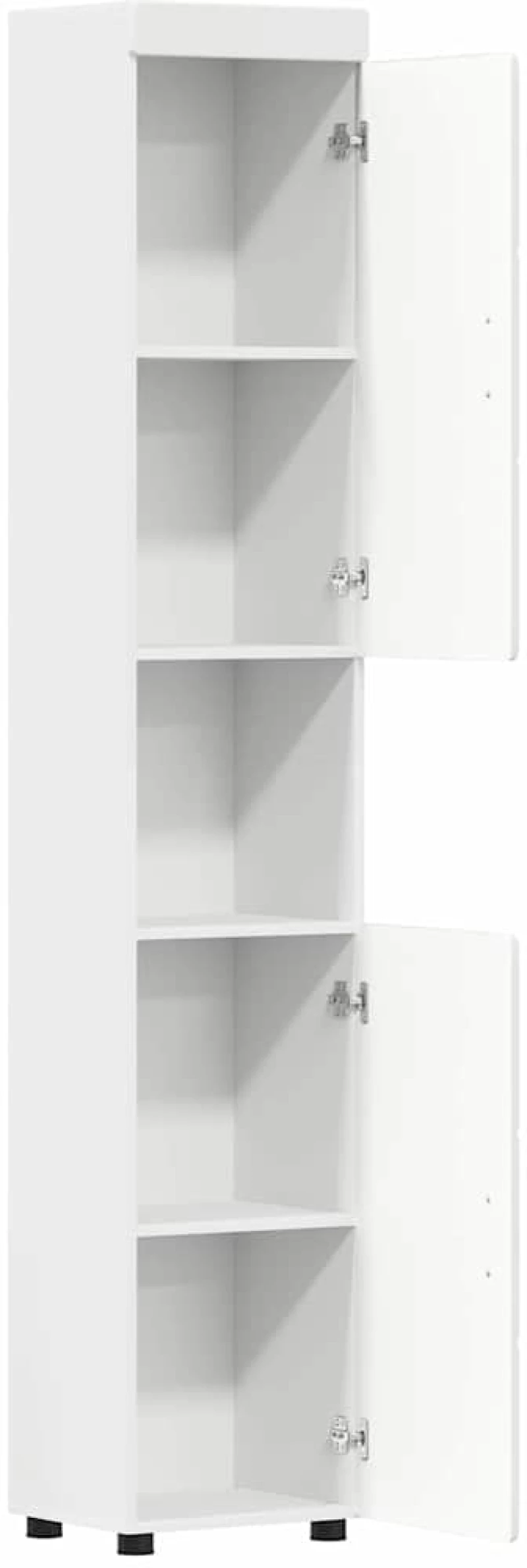 vidaXL Ντουλάπι Μπάνιου με αποθήκευση TULUM Λευκό 37 x 31.5 x 203 εκ