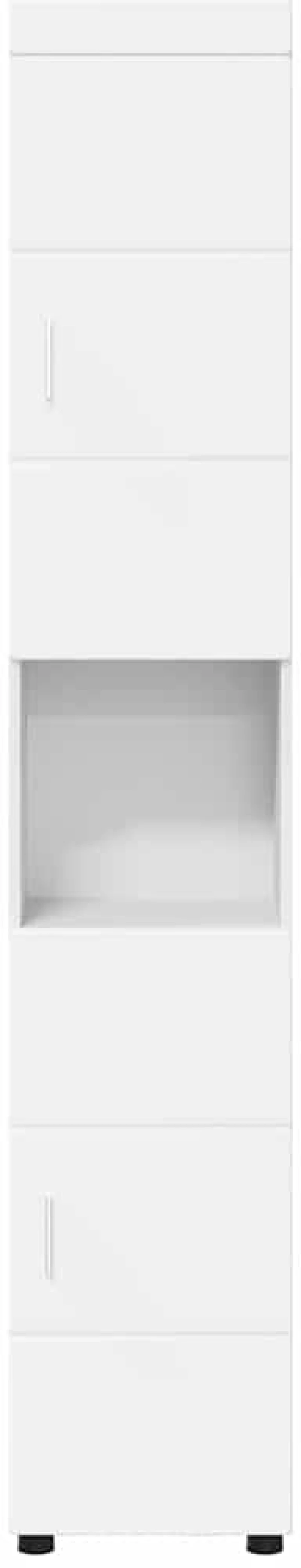 vidaXL Ντουλάπι Μπάνιου με αποθήκευση TULUM Λευκό 37 x 31.5 x 203 εκ