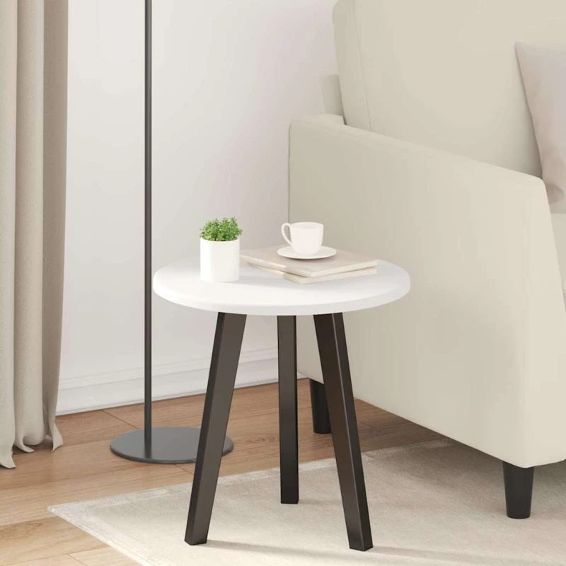 vidaXL Καπάκι τραπεζιού Λευκό 40 x 40 x 1.5 cm Επεξεργασμένο ξύλο