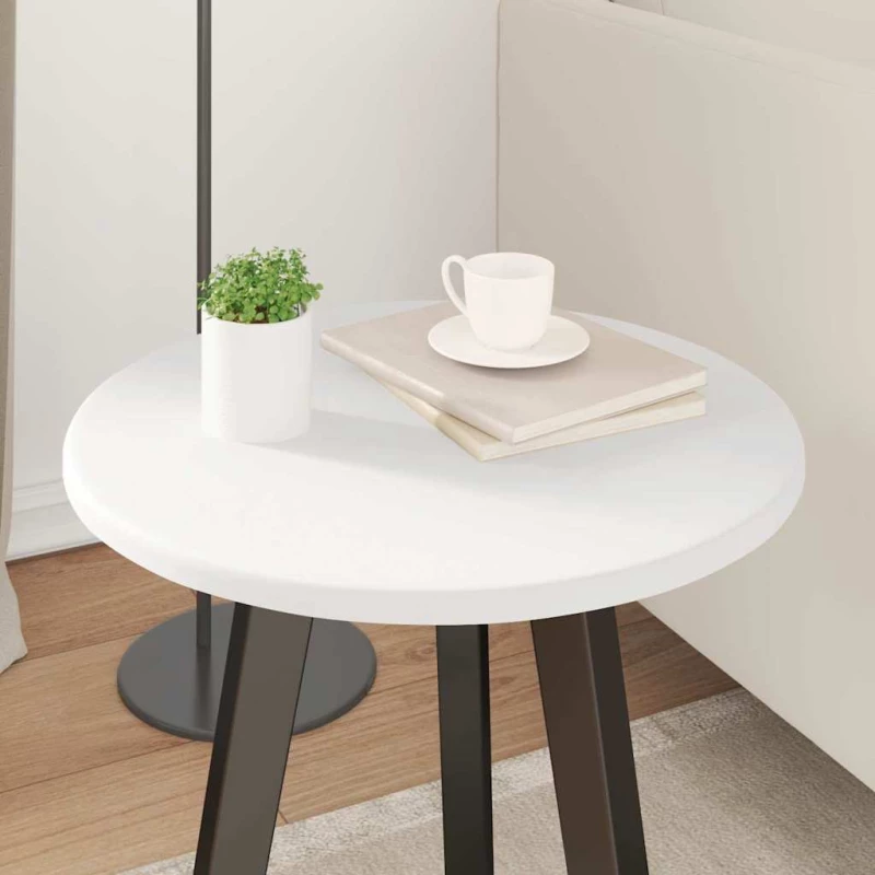 vidaXL Καπάκι τραπεζιού Λευκό 40 x 40 x 1.5 cm Επεξεργασμένο ξύλο