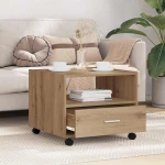 vidaXL Τραπεζάκι σαλονιού with Drawer artisan δρυς 55 x 55 x 45 cm