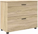 vidaXL Ντουλάπι Μπάνιου με συρτάρι Sonoma Δρυς 76,5 x 35 x 64 εκ
